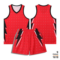 1618 美式窄肩形影不离篮球服