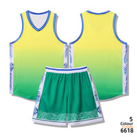 6618 美式窄肩飘飘欲仙篮球服